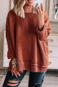Flame Textured Sweater