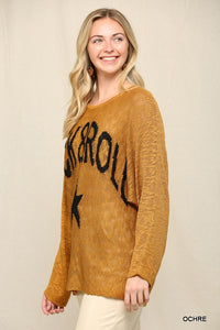 Rock & Roll Loose Fit Light Sweater
