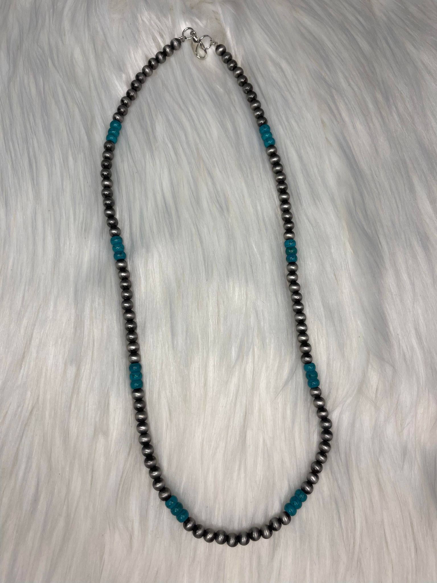 Navajo Round Turquoise Necklace