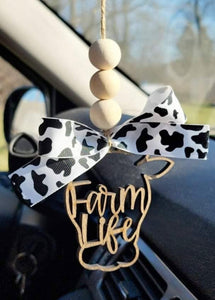 Cow “Farm Life” Car Charm